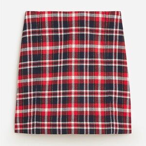 JCrew A-Line Mini Skirt in Plaid